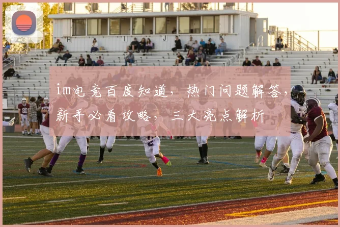 im电竞百度知道，热门问题解答，新手必看攻略，三大亮点解析